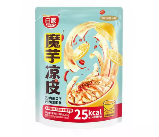 白家魔芋凉皮柠檬酸辣 BAI JIA LEMON FLAT KONJAC NOODLES