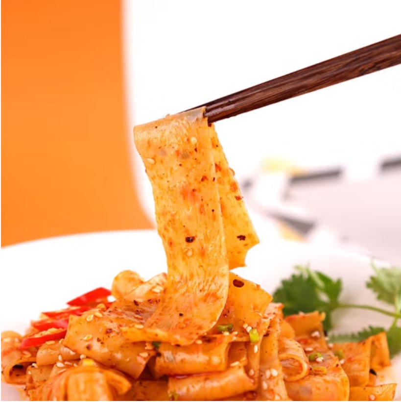 阿宽 红油面皮 4包 麻辣味 AKUAN CHILI OIL NOODLE MALA FLAVOUR