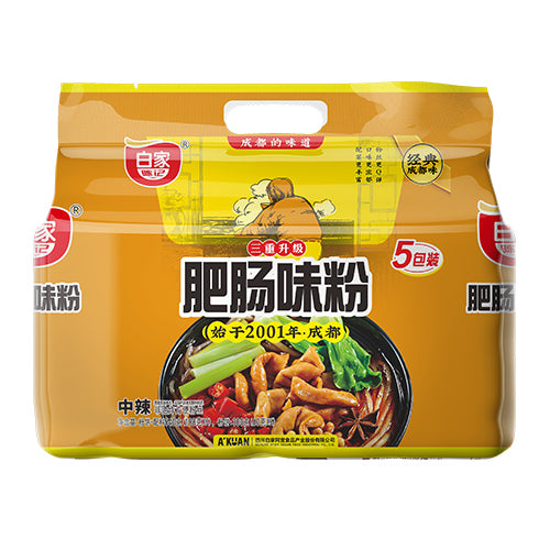 白家 肥肠味粉 5包 BIA JIA PORK INTESTINE FLAVOURED GLASS NOODLE
